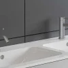 Mechanische Mengkraan Met Ronde Vorm Van Roestvrij Staal - Geborsteld Nikkel - H17 Cm - Salavan