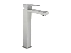 Mechanische Mengkraan Met Vierkante Vorm Van Roestvrij Staal - Geborsteld Nikkel - H31 Cm - Canilas