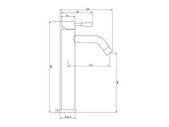 Mechanische Mengkraan Met Ronde Vorm Van Geborsteld Roestvrij Staal - Mat Zwart - H29.6 Cm - Salavan
