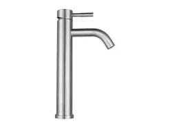 Mechanische Mengkraan Met Ronde Vorm Van Roestvrij Staal - Geborsteld Nikkel - H29,6 Cm - Salavan