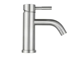 Mechanische Mengkraan Met Ronde Vorm Van Roestvrij Staal - Geborsteld Nikkel - H17 Cm - Salavan