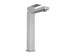 Mechanische Mengkraan Met Vierkante Vorm Van Roestvrij Staal - Geborsteld Nikkel - H31 Cm - Canilas