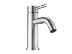 Mechanische Mengkraan Met Ronde Vorm Van Roestvrij Staal - Geborsteld Nikkel - H17 Cm - Salavan