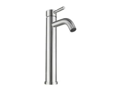 Mechanische Mengkraan Met Ronde Vorm Van Roestvrij Staal - Geborsteld Nikkel - H29,6 Cm - Salavan