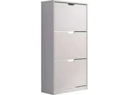 Mestre Schoenenkast 3 Klep Wit.