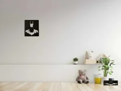 Metalen Decoratie Batman 2, Zwart, 42X1,5X48 Cm, Epikasa