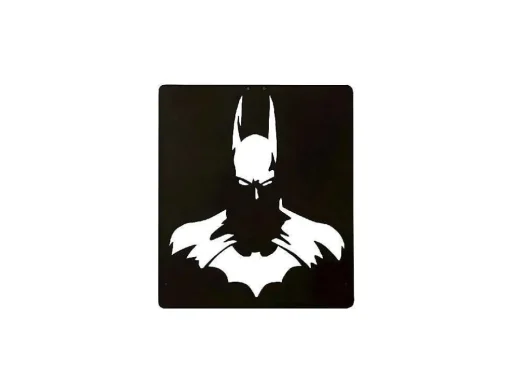 Metalen Decoratie Batman 2, Zwart, 42X1,5X48 Cm, Epikasa
