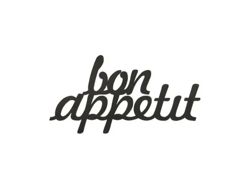 Metalen Decoratie Bon Appetit, Zwart, 50X1,5X30 Cm, Epikasa