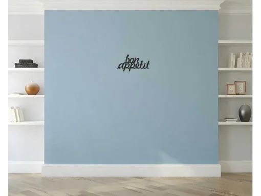 Metalen Decoratie Bon Appetit, Zwart, 50X1,5X30 Cm, Epikasa