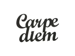 Metalen Decoratie Carpediem, Zwart, 50X1,5X38 Cm, Epikasa