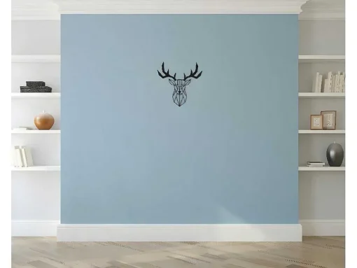 Metalen Decoratie Herten 3, Zwart, 51X1,5X51 Cm, Epikasa