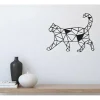 Metalen Decoratie Katten 2, Zwart, 46X1,5X37 Cm, Epikasa