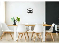 Metalen Decoratie Minivan, Zwart, 32X1,5X36 Cm, Epikasa