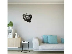 Metalen Decoratie Paard 2, Zwart, 50X1,5X50 Cm, Epikasa