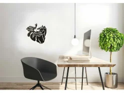 Metalen Decoratie Paard 2, Zwart, 50X1,5X50 Cm, Epikasa