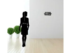 Metalen Decoratie Star Wars, Zwart, 50X1,5X21 Cm, Epikasa