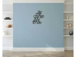 Metalen Decoratie The Change, Zwart, 62X1,5X70 Cm, Epikasa