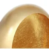 Metalen Kandelaar - B. 31,5 X H. 43 Cm - Messing En Bladgoud Afwerking - Goud - Belinni