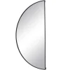 Metalen Spiegel Met Halve Cirkel Design - B.50 X H.100 Cm - Zwart - Gavra