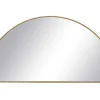 Metalen Spiegel Met Halve Cirkel Design - B.50 X H.100 Cm - Goudkleurig - Gavra