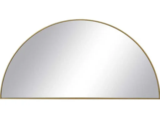Metalen Spiegel Met Halve Cirkel Design - B.50 X H.100 Cm - Goudkleurig - Gavra