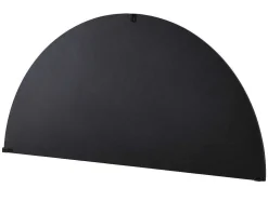 Metalen Spiegel Met Halve Cirkel Design - B.50 X H.100 Cm - Zwart - Gavra