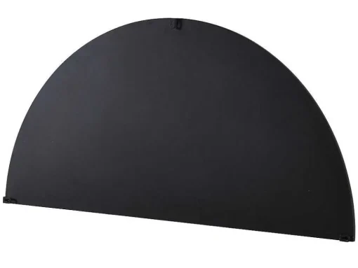 Metalen Spiegel Met Halve Cirkel Design - B.50 X H.100 Cm - Zwart - Gavra