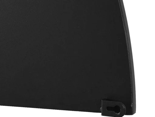 Metalen Spiegel Met Halve Cirkel Design - B.50 X H.100 Cm - Zwart - Gavra