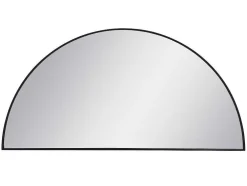 Metalen Spiegel Met Halve Cirkel Design - B.50 X H.100 Cm - Zwart - Gavra