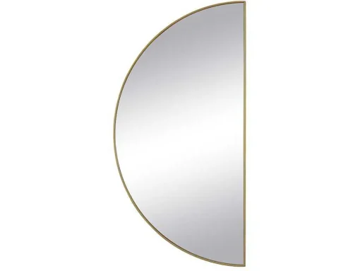 Metalen Spiegel Met Halve Cirkel Design - B.50 X H.100 Cm - Goudkleurig - Gavra