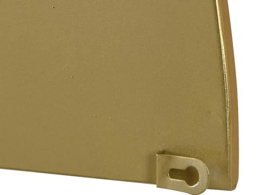 Metalen Spiegel Met Halve Cirkel Design - B.50 X H.100 Cm - Goudkleurig - Gavra