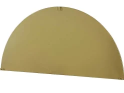 Metalen Spiegel Met Halve Cirkel Design - B.50 X H.100 Cm - Goudkleurig - Gavra