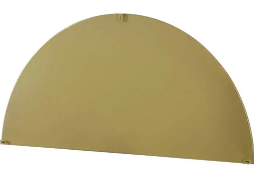 Metalen Spiegel Met Halve Cirkel Design - B.50 X H.100 Cm - Goudkleurig - Gavra