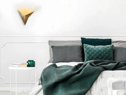 Metalen Wandlamp Birdo - B34 X D5 X H34 Cm - Goudkleurig