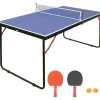 Mini-Pingpongtafel Met Batjes, Ballen En Net - L137 X D76 X H67 Cm - Denis
