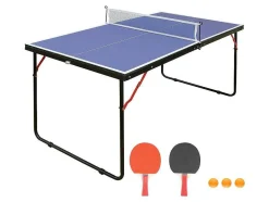 Mini-Pingpongtafel Met Batjes, Ballen En Net - L137 X D76 X H67 Cm - Denis