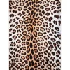 Miro 51568.804 Tapijt Wasbaar Luipaardpatroon Antislip - Creme / Bruin 120X170 Cm