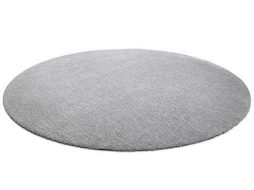 Modern Tapijt Wasbaar Latio 71351060 Rond Zilverkleuring Cercle 120 Cm