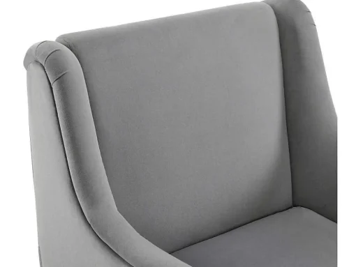 Moderne Loungestoel - Enkele Bank Met Armleuningen - Metalen Poten - Grijs