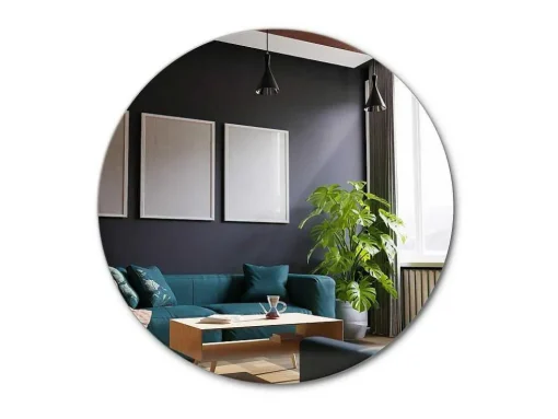 Moderne Ronde Spiegel Boven De Wastafel Voor Badkamer O70