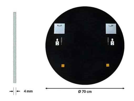 Moderne Ronde Spiegel Boven De Wastafel Voor Badkamer O70
