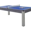 Modulaire Tafel - Biljart En Pingpong Balthazar - 213 X 112 X 81,5 Cm - Grijs