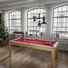 Modulaire Tafel - Biljart En Pingpong Balthazar - 213 X 112 X 81,5 Cm - Rood