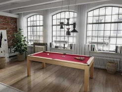 Modulaire Tafel - Biljart En Pingpong Balthazar - 213 X 112 X 81,5 Cm - Rood