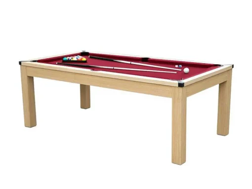 Modulaire Tafel - Biljart En Pingpong Balthazar - 213 X 112 X 81,5 Cm - Rood