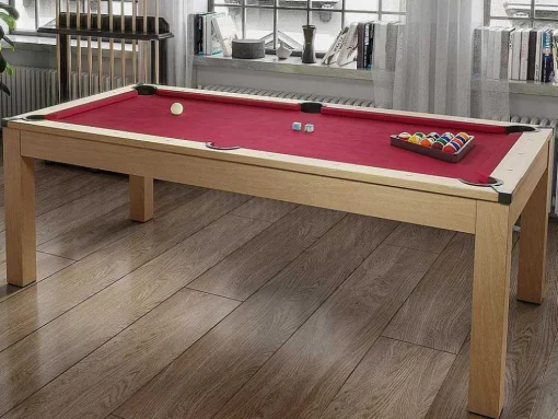 Modulaire Tafel - Biljart En Pingpong Balthazar - 213 X 112 X 81,5 Cm - Rood