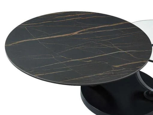 Moduleerbare Design-Salontafel Van Gehard Glas En Keramiek Joline