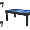 Moduleerbare Tafel - Biljart En Tafeltennis - L182 X B102 X H80 Cm - Zwart - Sousa