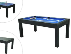 Moduleerbare Tafel - Biljart En Tafeltennis - L182 X B102 X H80 Cm - Zwart - Sousa