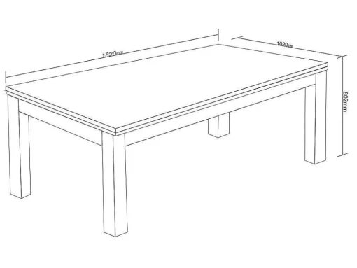 Moduleerbare Tafel - Biljart En Tafeltennis - L182 X B102 X H80 Cm - Zwart - Sousa